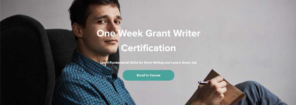Grant Writing Certification scaled
