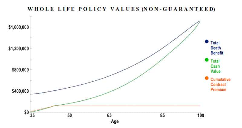 Whole Life Insurance Cash Value Growth Chart