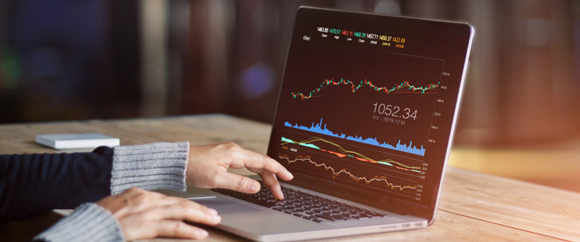 laptop chart forex stocks