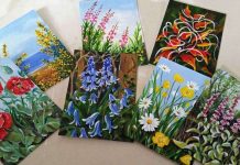 art card miniature paintings