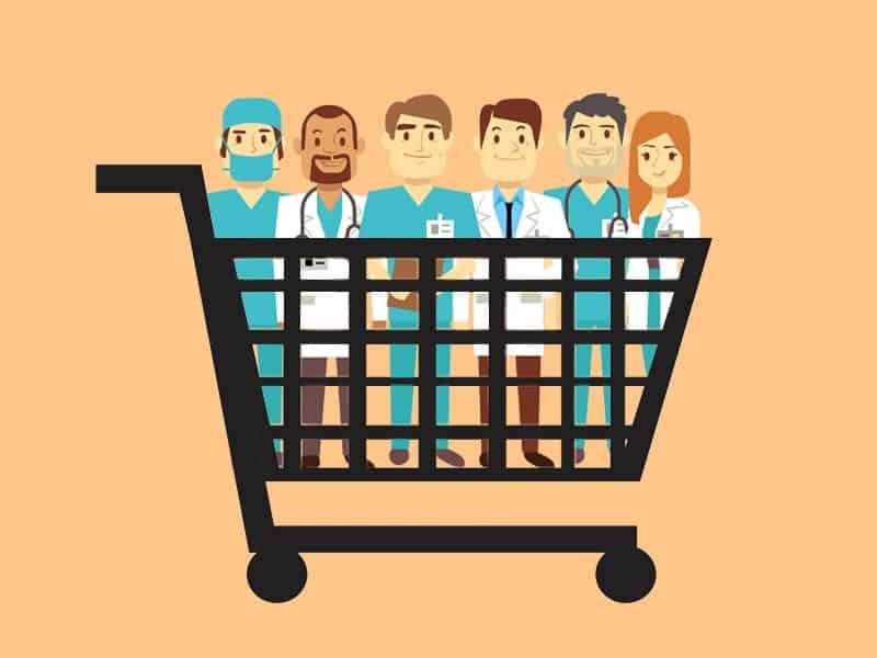 dt  hospital doctors shopping cart